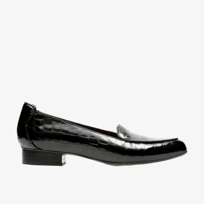 Keesha Luca Black Patent/Crocodile