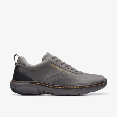 Clarks Pro Lace Dark Grey Leather